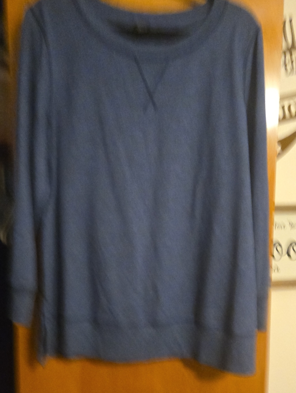Jockey Womens Navy Blue Crewneck Sweater